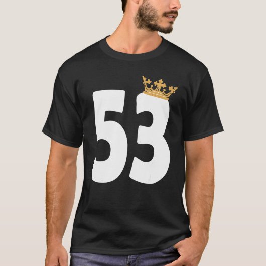 誕生日ガールズ53位パーティー53歳Bdayクラウン Tシャツ (正面)