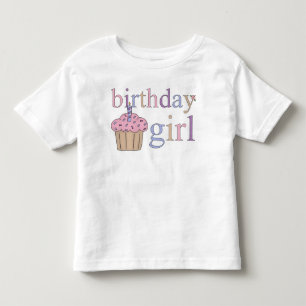 誕生日ガールトドラーショートスリーブ トドラーTシャツ