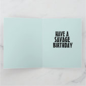 誕生日ガールドラゴンファンタジー誕生日カード カード (内部)