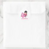 誕生日ガールパイレーツ ラウンドシール (バッグ)