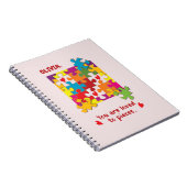 誕生日ガールパズルラブトゥピース ノートブック (右側)