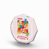 誕生日ガールパズルラブトゥピース フォトブロック (右)