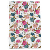 誕生日ガールパターン ミディアムペーパーバッグ (裏面)