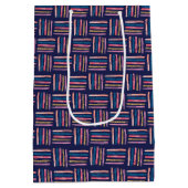 誕生日ガールパターン ミディアムペーパーバッグ (裏面)