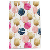 誕生日ガールパターン ミディアムペーパーバッグ (正面)