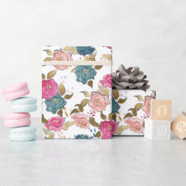 誕生日ガールパターン ラッピングペーパー