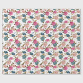 誕生日ガールパターン ラッピングペーパー (フラット)