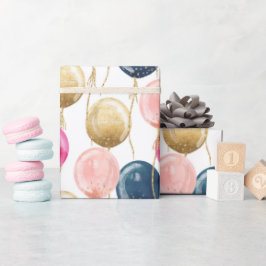 誕生日ガールパターン ラッピングペーパー