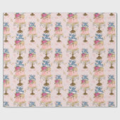 誕生日ガールパターン ラッピングペーパー (フラット)