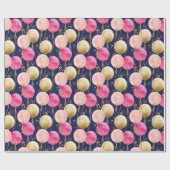 誕生日ガールパターン ラッピングペーパー (フラット)