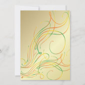 誕生日ガールパーティーお祝い 招待状 (裏面)