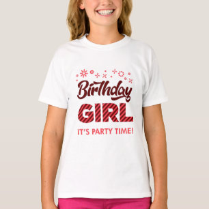 誕生日ガールパーティータイムTシャツ Tシャツ