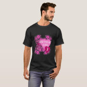誕生日ガールピンクハート7誕生日 Tシャツ (正面フル)