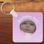 誕生日ガールフォトフォトウィンターオネダーランド キーホルダー (正面)