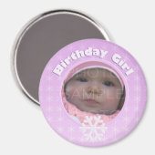 誕生日ガールフォトフォトウィンターオネダーランド マグネット (正面/裏面)