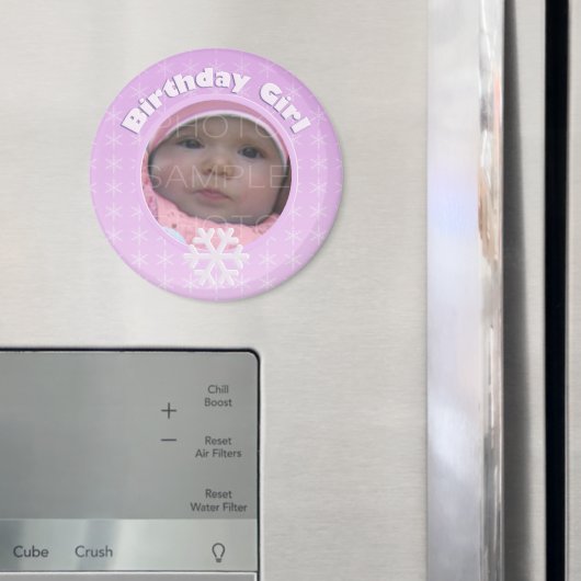 誕生日ガールフォトフォトウィンターオネダーランド マグネット (インサイチュ (冷蔵庫))