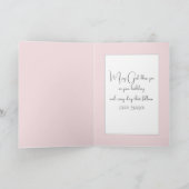 誕生日ガールホールディングアペットバニー カード (内部)