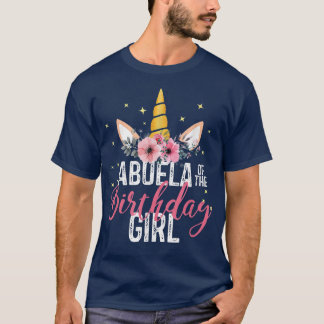 誕生日ガールマザーギフトユニコーンビのアブエラ Tシャツ