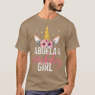 誕生日ガールマザーギフトユニコーンビのアブエラ Tシャツ