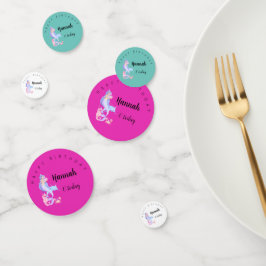 誕生日ガールマーメイドテーマ コンフェッティ