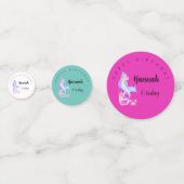 誕生日ガールマーメイドテーマ コンフェッティ (裏面)