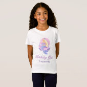 誕生日ガールマーメイドTシャツ Tシャツ (正面フル)
