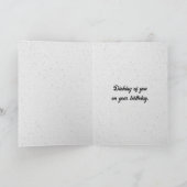 誕生日ガール付きピックボールパドル カード (内部)