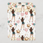 誕生日ガール招待状 招待状 (正面/裏面)