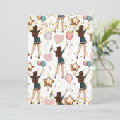 誕生日ガール招待状 招待状 (スタンド正面)