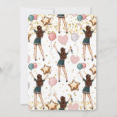 誕生日ガール招待状 招待状 (裏面)