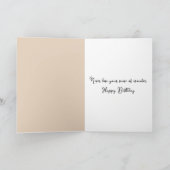 誕生日ガール海を眺める カード (内部)