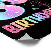 誕生日ガール第8誕生日スキッシュスクワッドスクワッドムローギル ポスター (角)