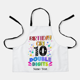 誕生日ガール10の2桁 エプロン