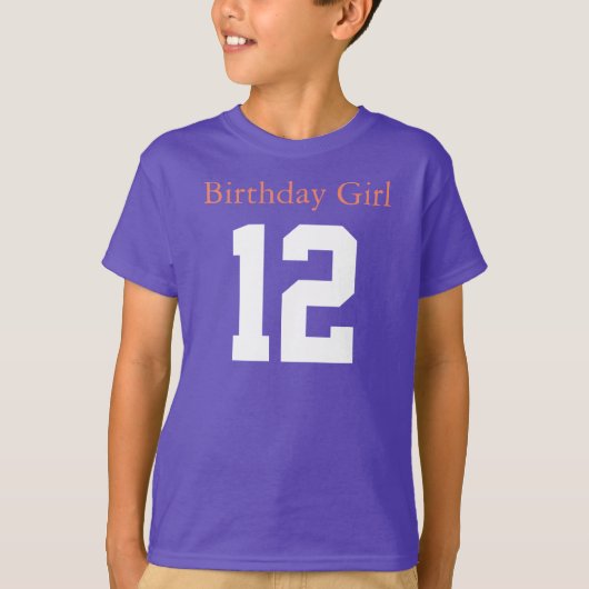 誕生日ガール12 Tシャツ (正面)