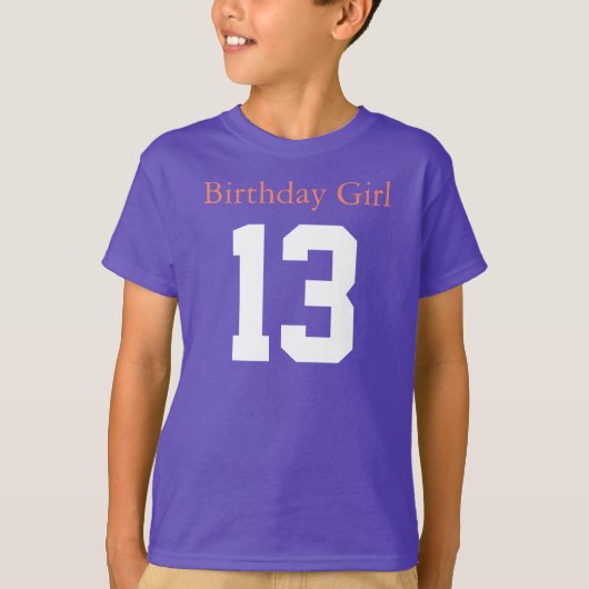誕生日ガール13 Tシャツ (正面)