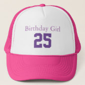 誕生日ガール25 キャップ (正面)