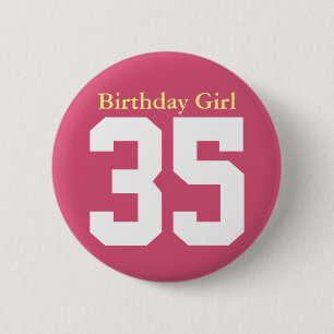 誕生日ガール35 缶バッジ
