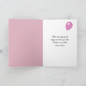 誕生日ガール・オン・ア・スイング カード (内部)