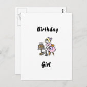 誕生日ガール ポストカード (正面/裏面)