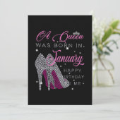 誕生日ガール|女王が1月に生まれいた 案内状 (スタンド正面)