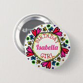 誕生日ガール 缶バッジ (正面&裏面)