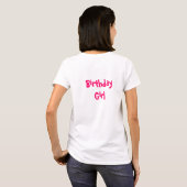 誕生日ガール Tシャツ (裏面フル)