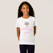 誕生日ガールchinoiserie 名門私立校風の cake bow tシャツ (正面フル)