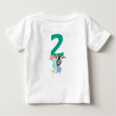 誕生日ガールTWO-CAN (Toucan) 2nd Birthday ベビーTシャツ (裏面)