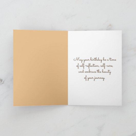 誕生日キジ畑 カード (内部)