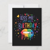 誕生日キスして サンキューカード (裏面)