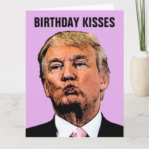 誕生日キスドナルドトランプビッググリーティングカード カード
