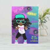 誕生日キックバック招待状(女の子) 招待状 (スタンド正面)