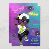 誕生日キックバック招待状(少年) 招待状 (正面/裏面)