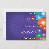 誕生日キッズパーティーフライヤー 招待状 (裏面)